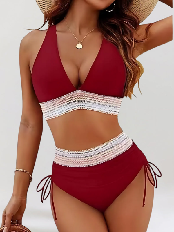 Lidia – Ensemble Bikini avec Contrôle du Ventre et Taille Haute