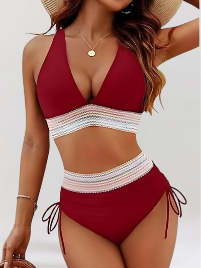 Lidia – Ensemble Bikini avec Contrôle du Ventre et Taille Haute