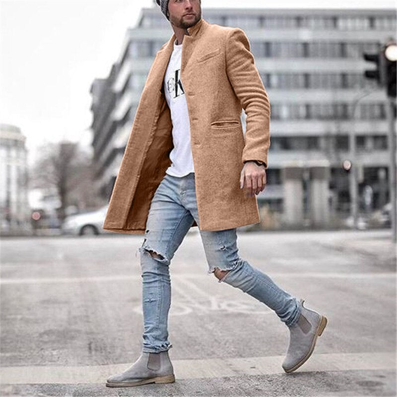 Patrick – Manteau long classique en laine
