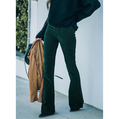 Selva™- Pantalon flare en velours