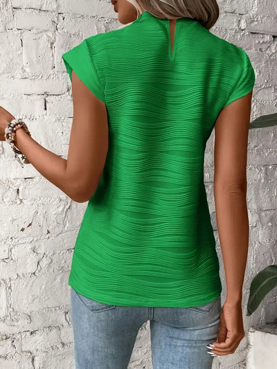 Carolyn – T-shirt élégant à col rond