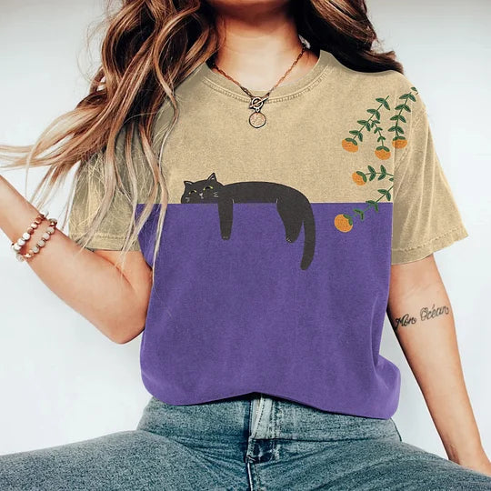 Nitsa – T-shirt print élégant de printemps