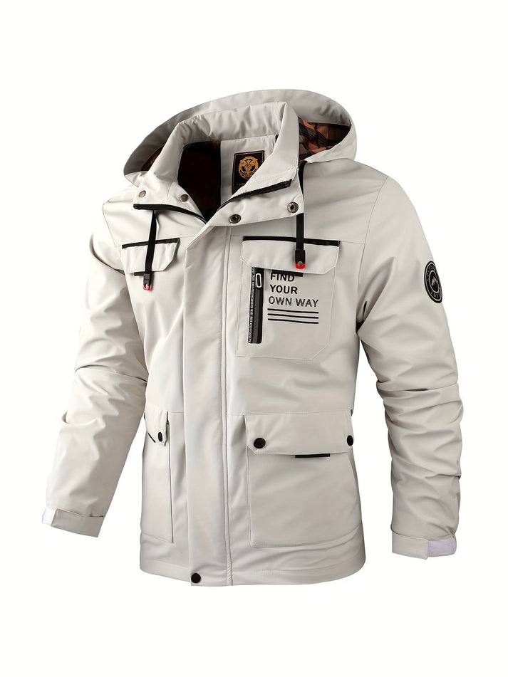 Quentin™ - Veste d'extérieur confortable, coupe-vent et imperméable