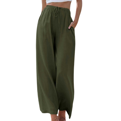 Adeline | Pantalon élégant en coton et lin