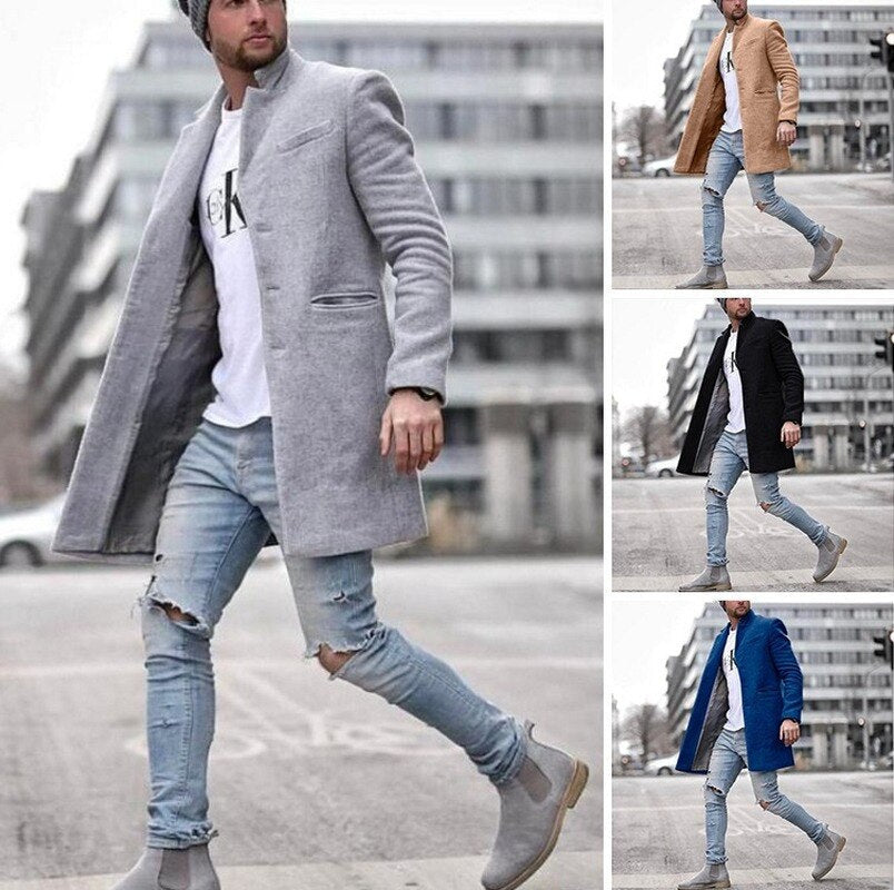 Patrick – Manteau long classique en laine