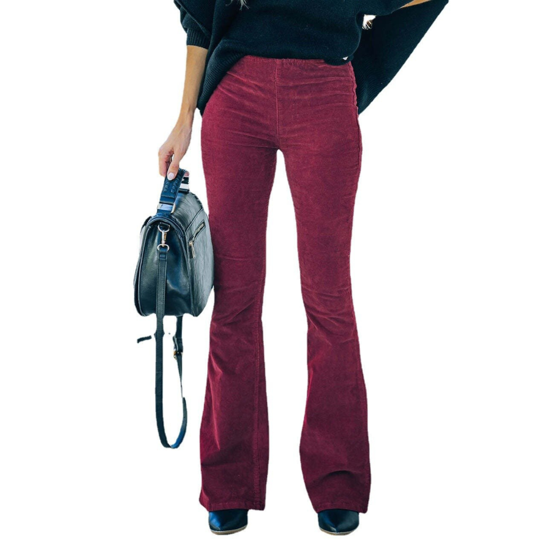 Selva™- Pantalon flare en velours