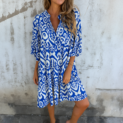 Fiori – Robe Élégante et Décontractée à Col en V