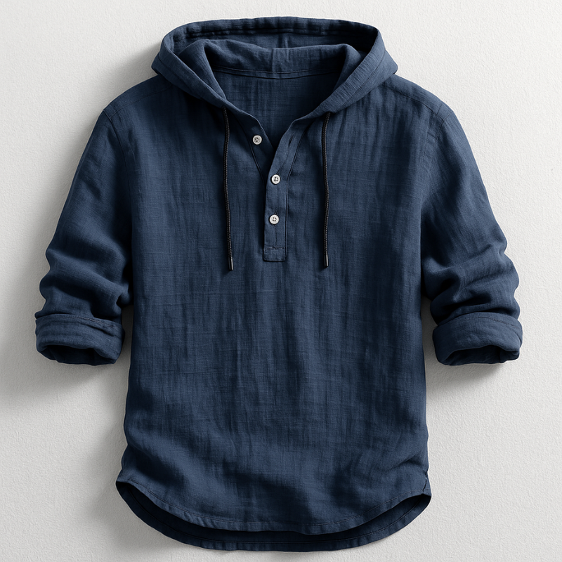 Louis- Chemise en lin avec capuche