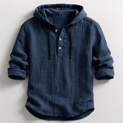 Louis- Chemise en lin avec capuche