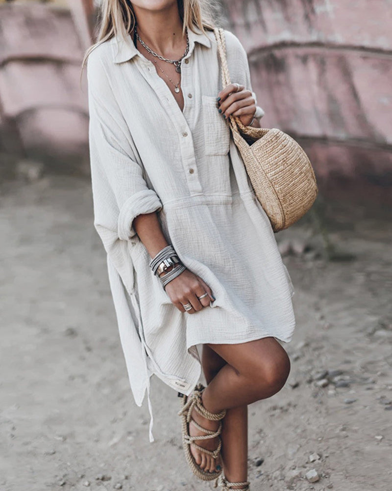 Ollie | Robe chemise chic en coton