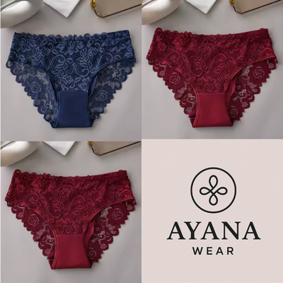 Belle Étoile – Culottes en Dentelle Élégantes et Sexy en Coton ( lot de 3 pièces )