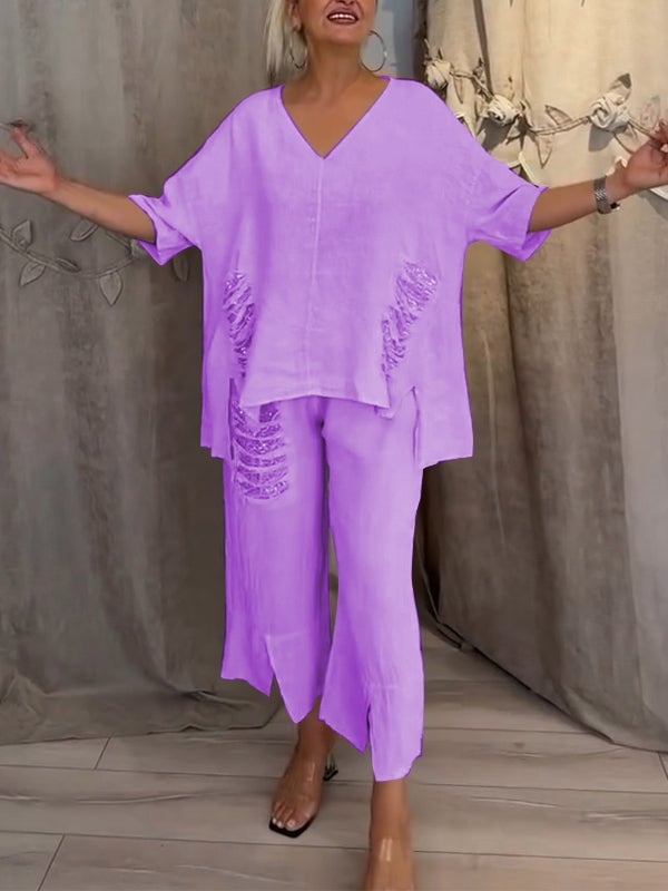 BIANCA  Ensemble en lin