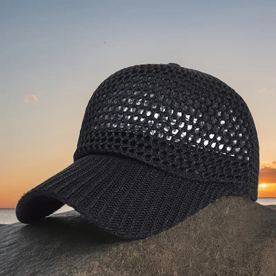 Saphirilys – Casquette de Baseball en Résille Stylée
