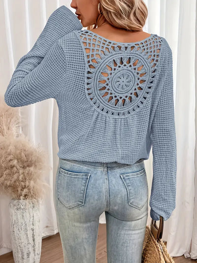Wilma™ – Blouse élégante style Ibiza avec col en V