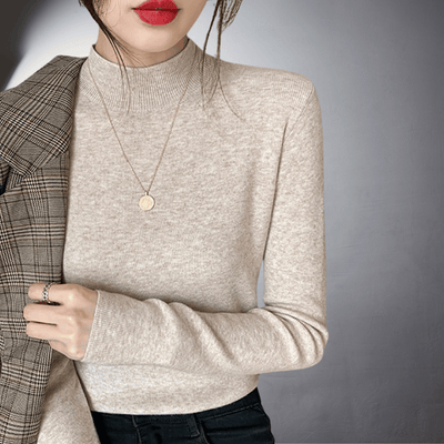 Colette™ | Pull à Col Montant en Coton Doux