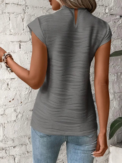 Carolyn – T-shirt élégant à col rond