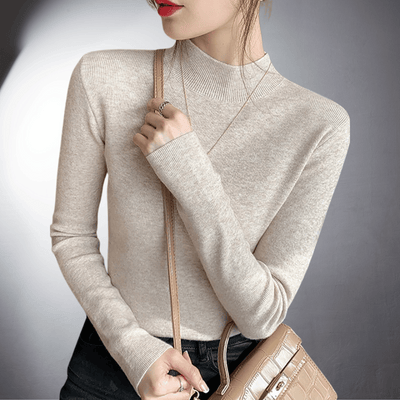 Colette™ | Pull à Col Montant en Coton Doux