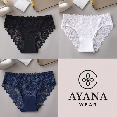 Belle Étoile – Culottes en Dentelle Élégantes et Sexy en Coton ( lot de 3 pièces )
