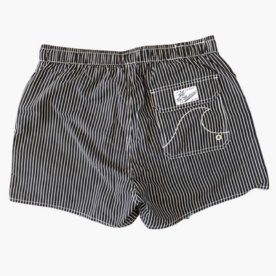 Maillot de bain homme rayé - avec cordon de serrage et poches latérales