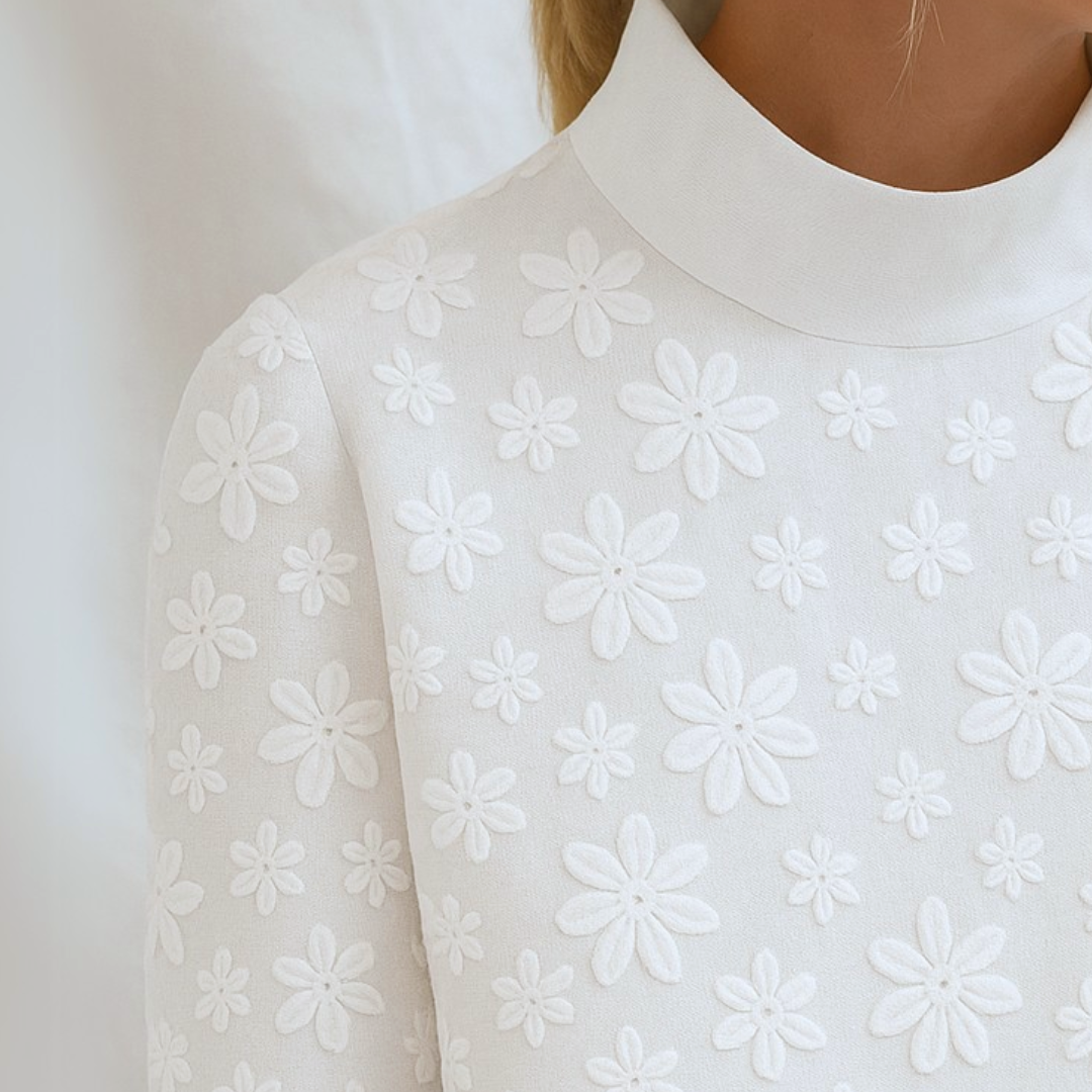 Irene™ | Blouse élégante en lin avec imprimé floral