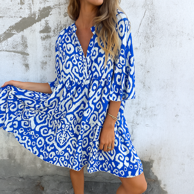 Fiori – Robe Élégante et Décontractée à Col en V