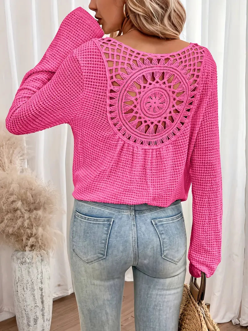 Wilma™ – Blouse élégante style Ibiza avec col en V
