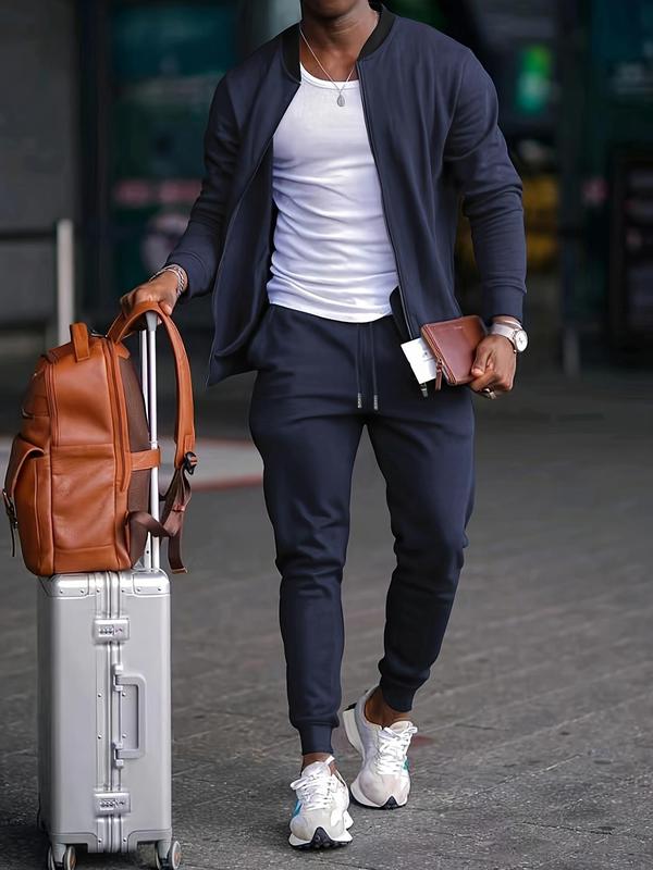 Lorenzo™ | Ensemble homme sport & casual à col montant