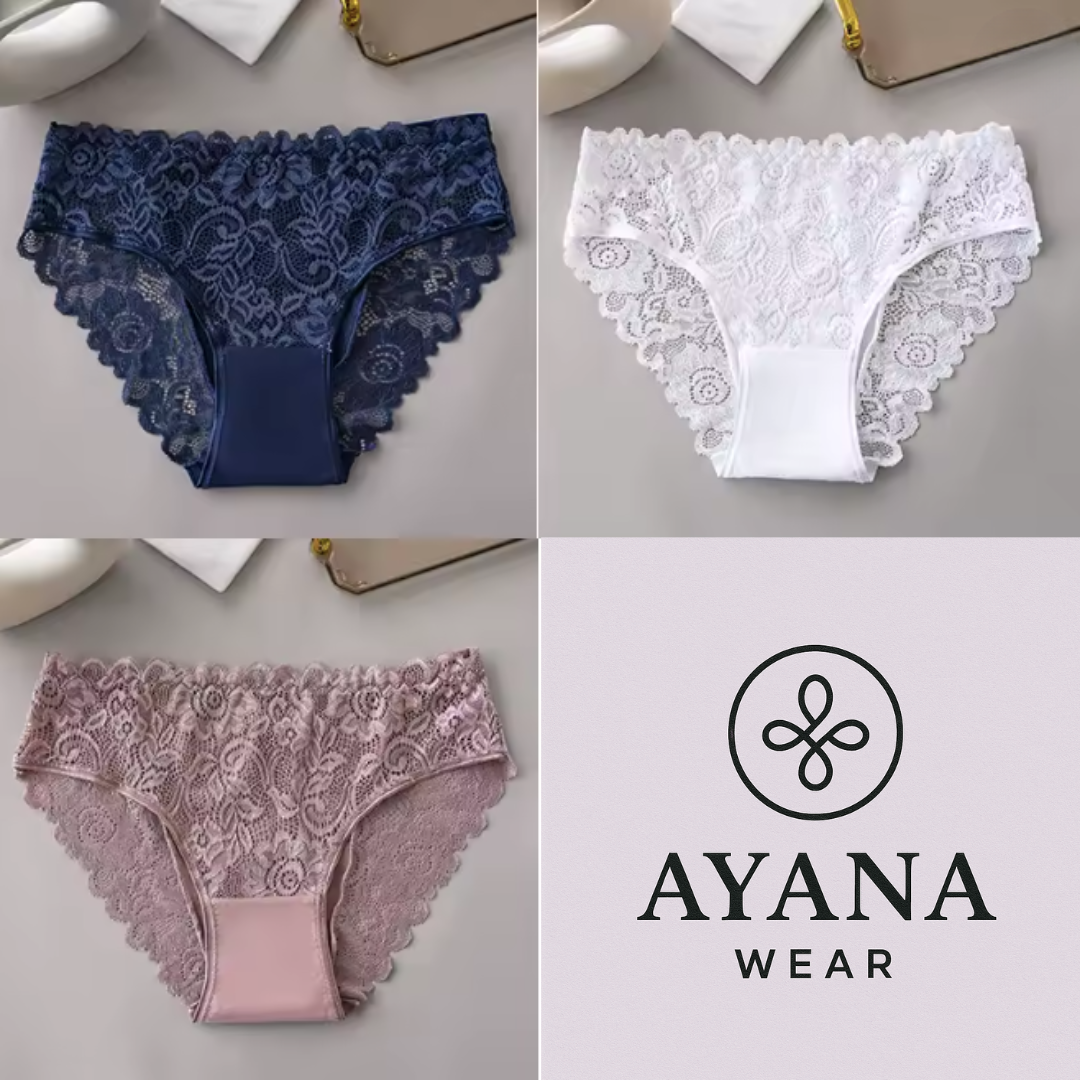 Belle Étoile – Culottes en Dentelle Élégantes et Sexy en Coton ( lot de 3 pièces )