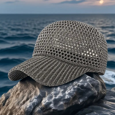 Saphirilys – Casquette de Baseball en Résille Stylée