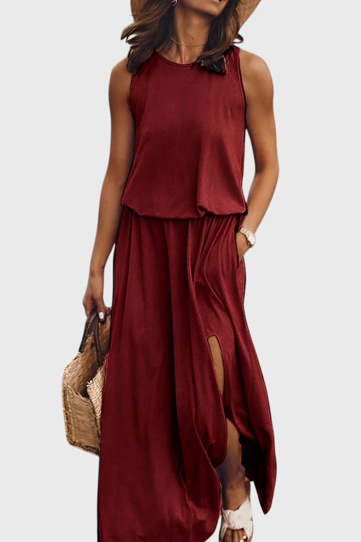 Dianne | Robe Élégante Sans Manches au Style Rétro