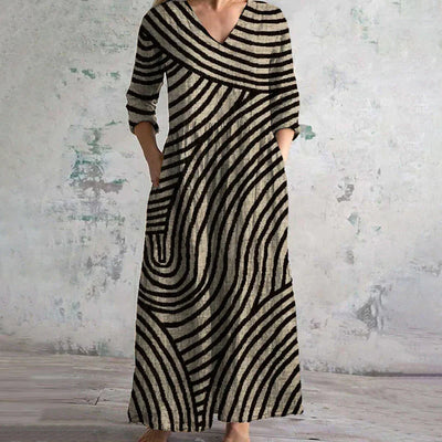 AYLA | Robe Vintage à Rayures