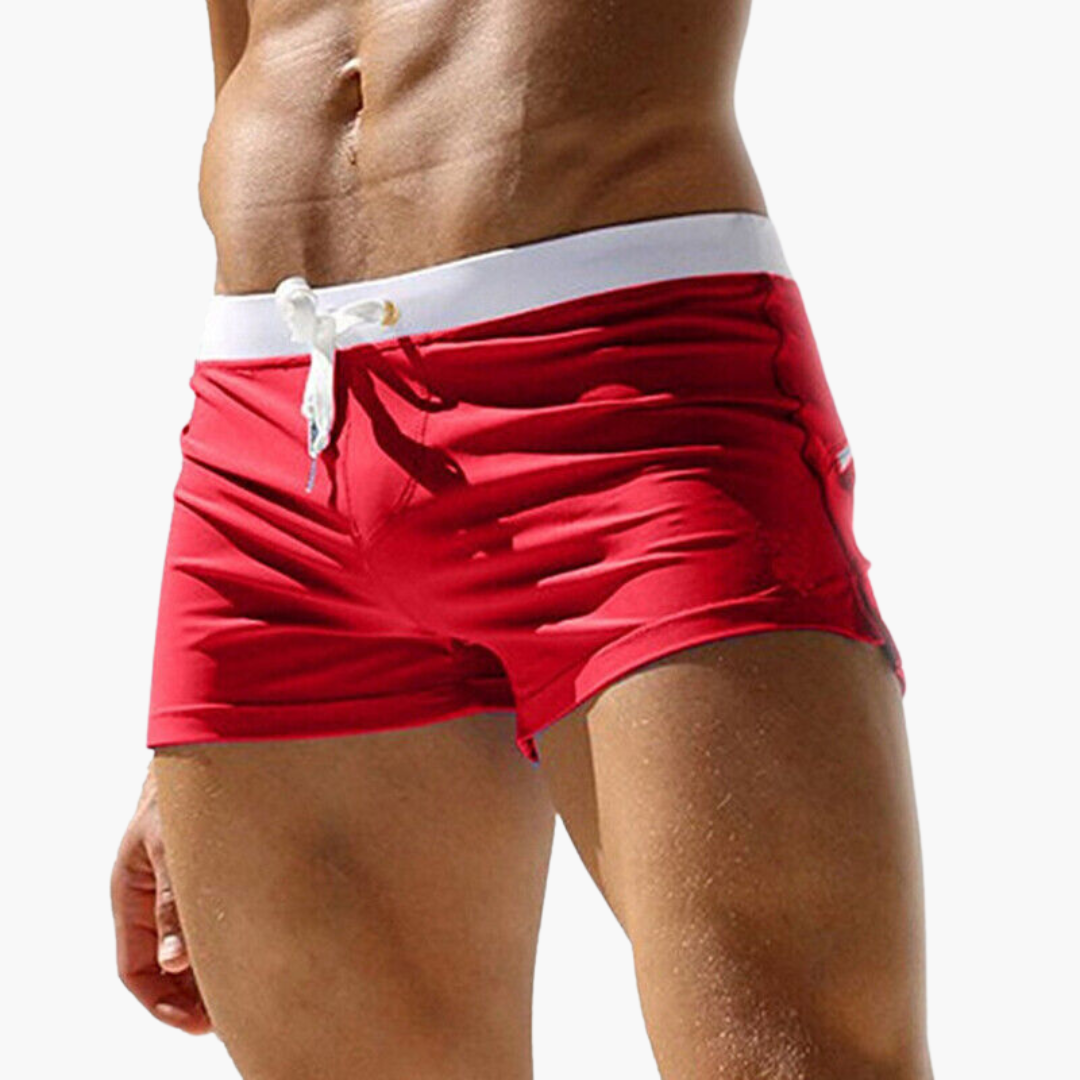 Soleo™ – Short de bain homme ajusté avec cordon | Coupe courte & stylée