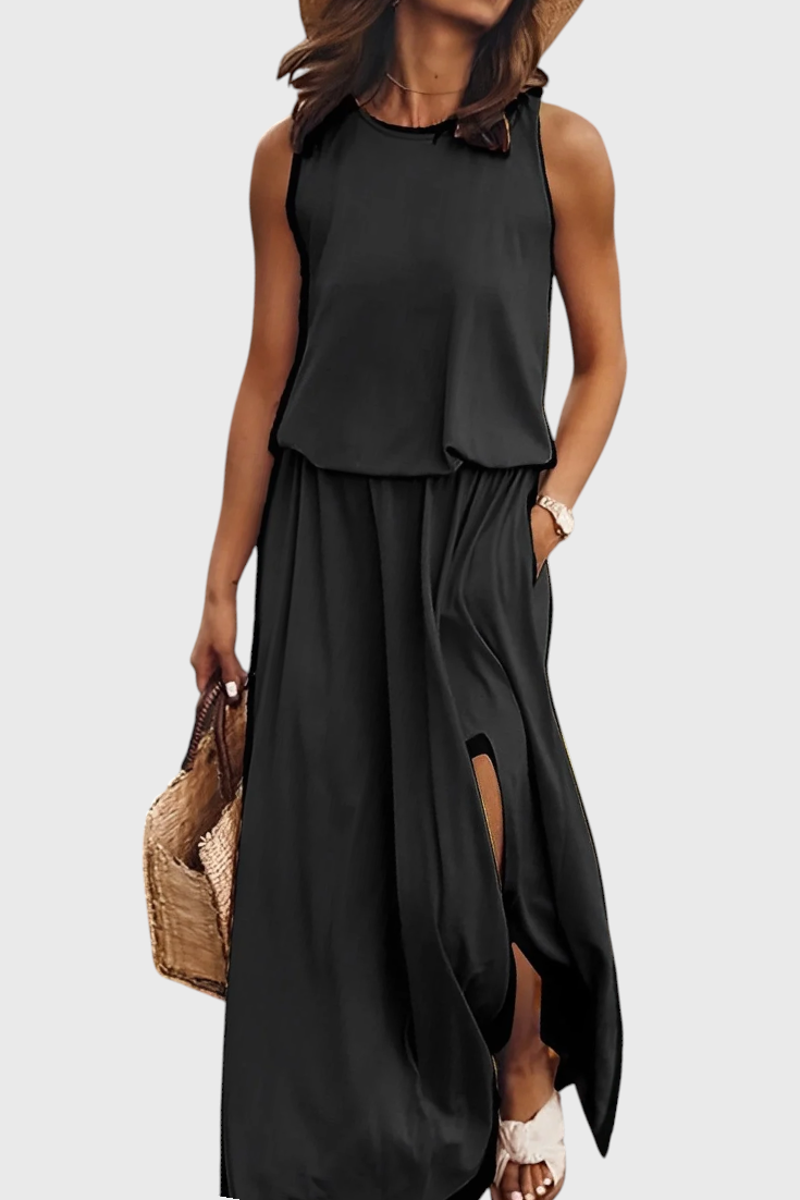 Dianne | Robe Élégante Sans Manches au Style Rétro