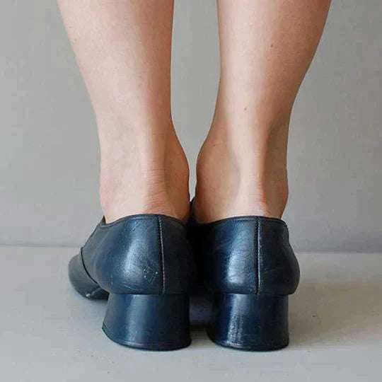 Denisa – Sandales orthopédiques en cuir à talon bloc