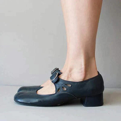 Denisa – Sandales orthopédiques en cuir à talon bloc