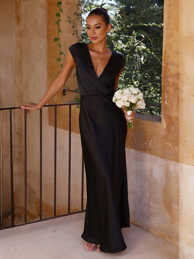 LORINA – Robe sirène en satin