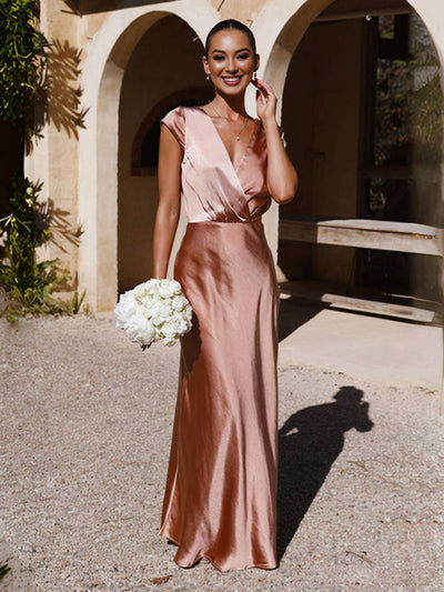 LORINA – Robe sirène en satin
