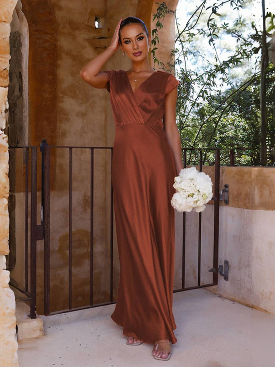 LORINA – Robe sirène en satin