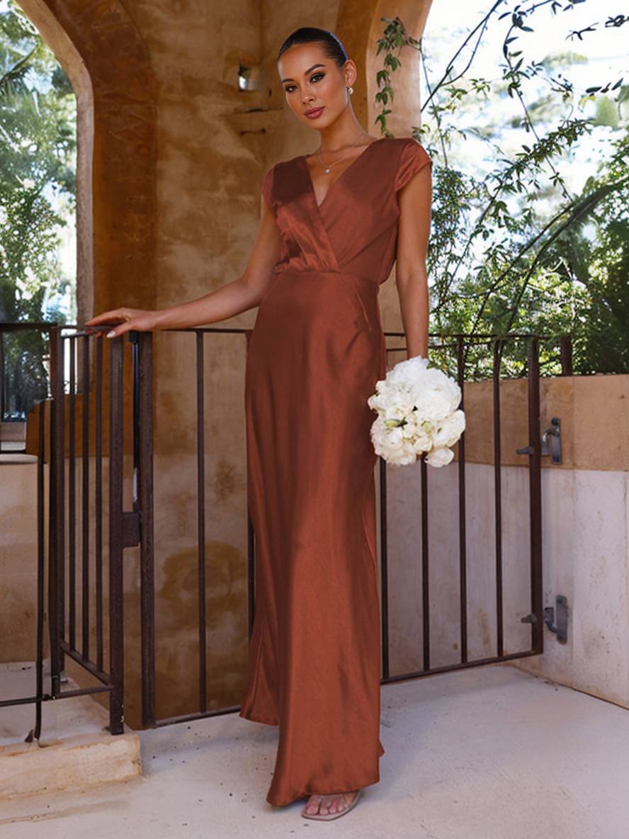 LORINA – Robe sirène en satin
