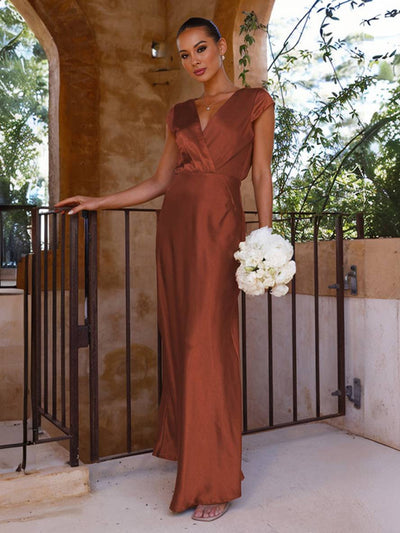 LORINA – Robe sirène en satin