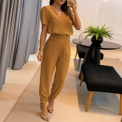 Isabeau™ - Set Chic et Moderne Blouse & Pantalon