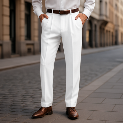 Elios™ – Pantalon intemporel en lin mélangé pour homme | Confort & Élégance