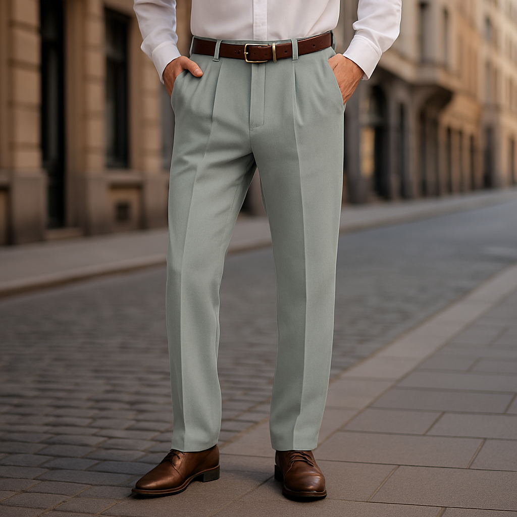 Elios™ – Pantalon intemporel en lin mélangé pour homme | Confort & Élégance