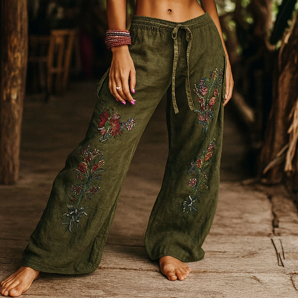 Zélie – Pantalon de Yoga Bohème