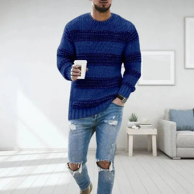 Darien – Pull Rayé en Maille Épaisse