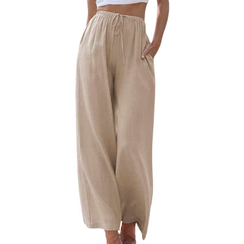 Adeline | Pantalon élégant en coton et lin
