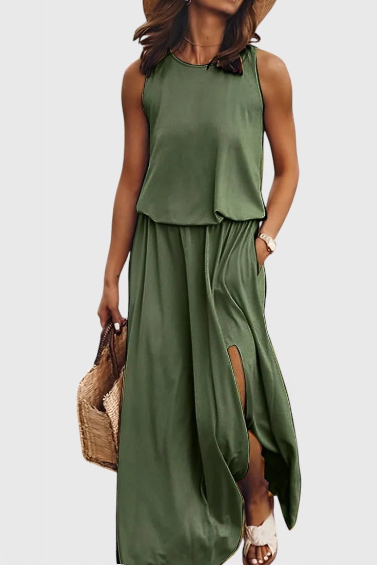 Dianne | Robe Élégante Sans Manches au Style Rétro