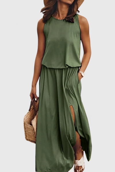 Dianne | Robe Élégante Sans Manches au Style Rétro