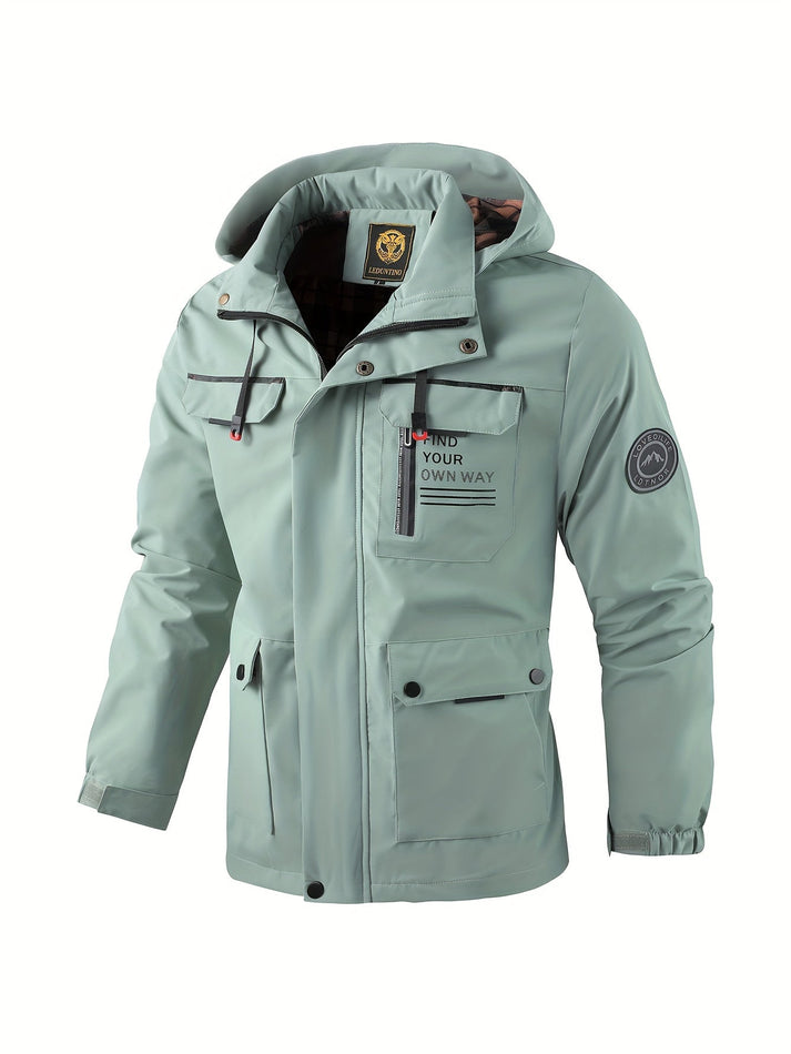 Quentin™ - Veste d'extérieur confortable, coupe-vent et imperméable