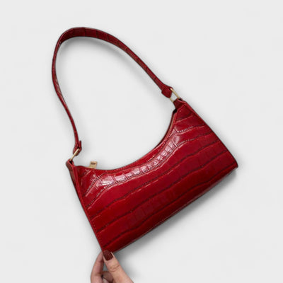 Melina | Sac en cuir brillant
